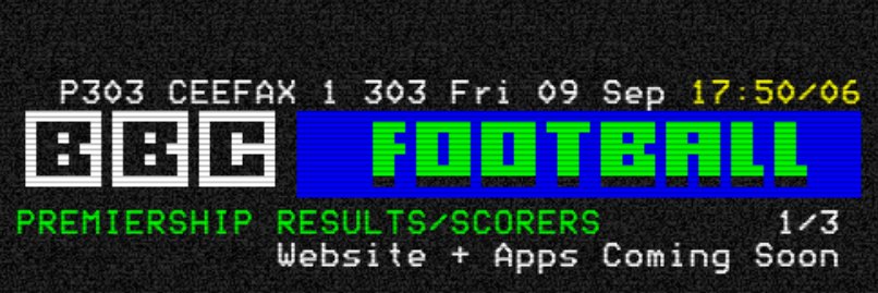 Ceefax 303's banner
