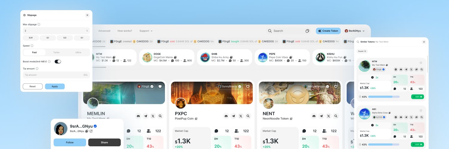 guru.fun — launchpad for everyone's banner