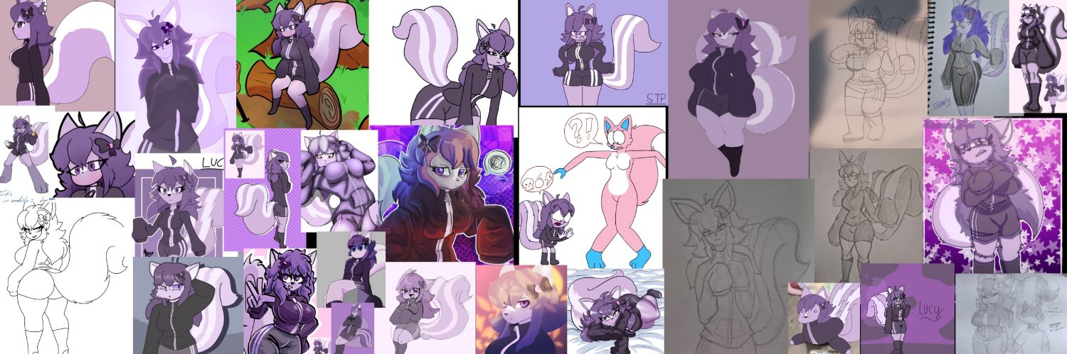 Lucy 💜🦨🖤's banner