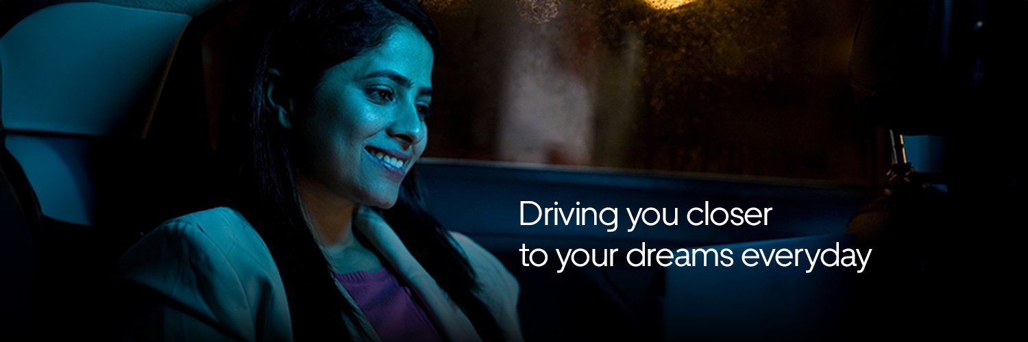 Uber India's banner