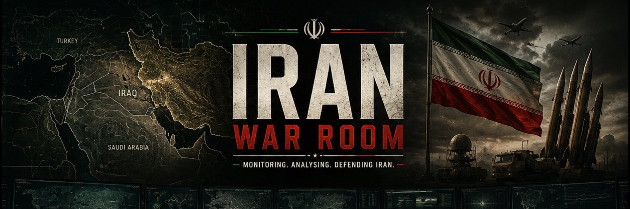 Iran War Room's banner