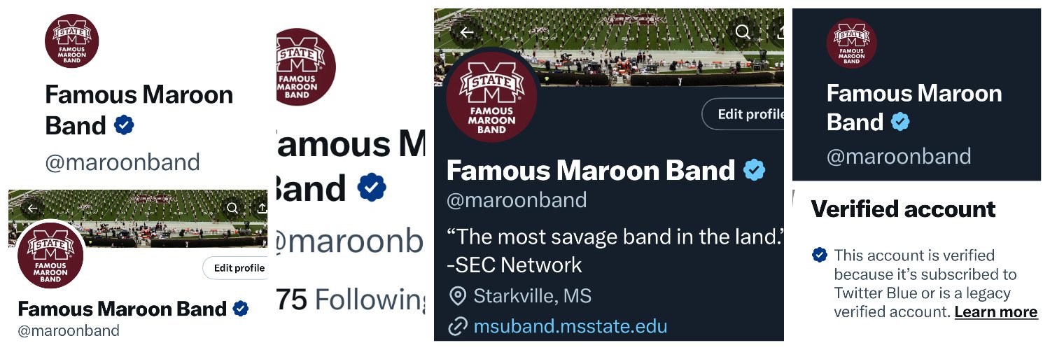 Famous Maroon Band's banner