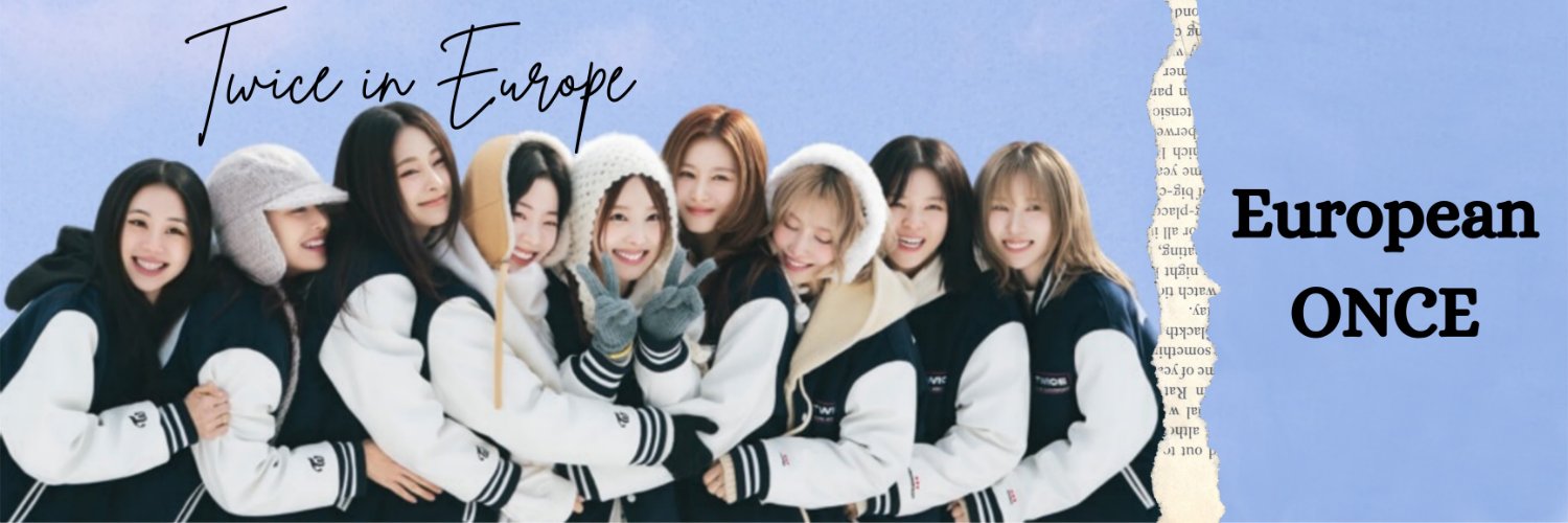 TWICE in EUROPE's banner