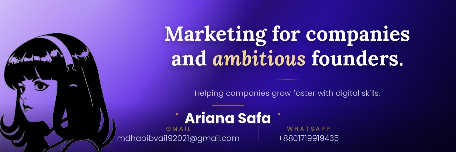 Ariana Safa's banner
