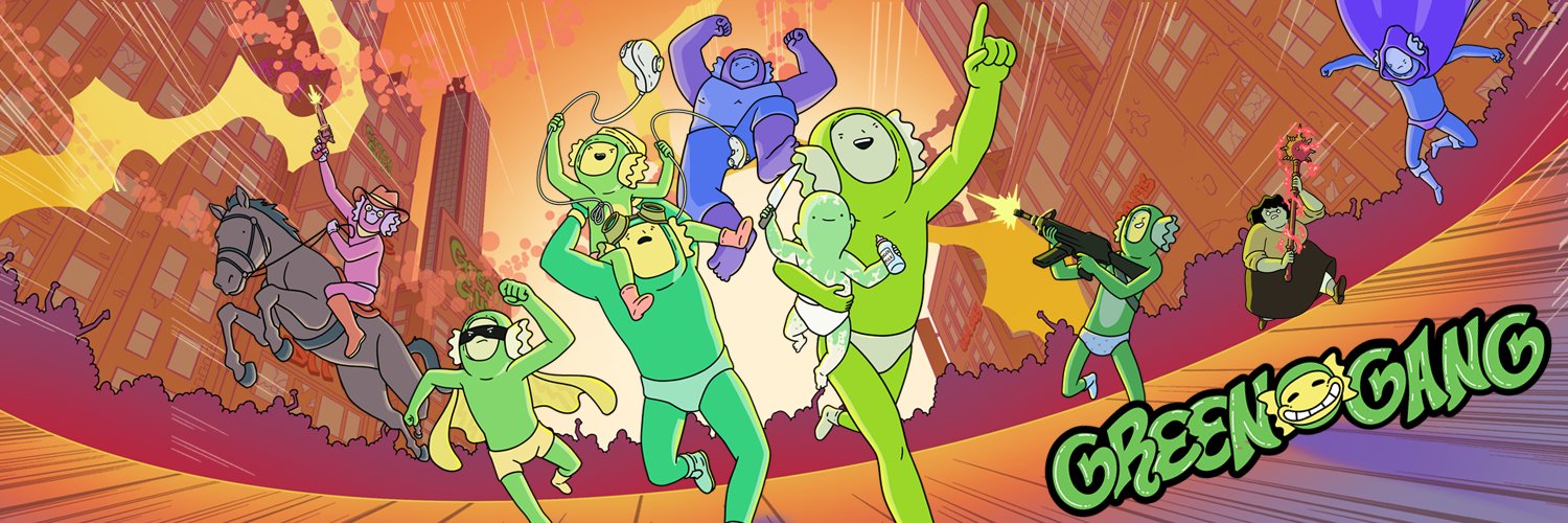 Green Gang's banner