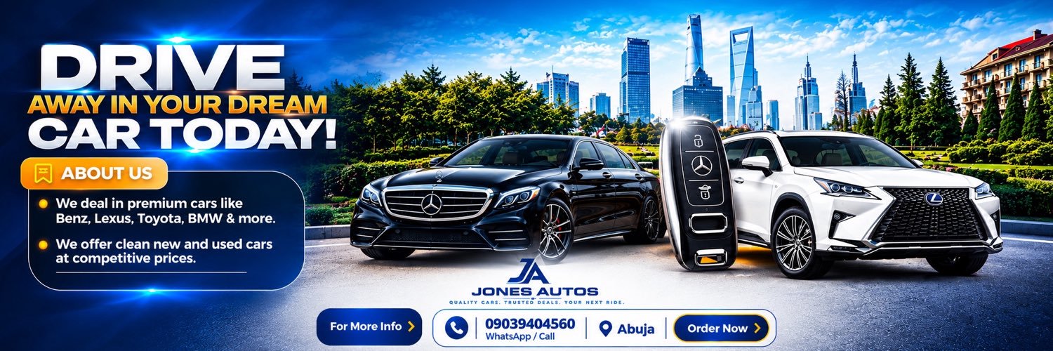 JONES AUTOS | ABUJA 📍🇳🇬's banner