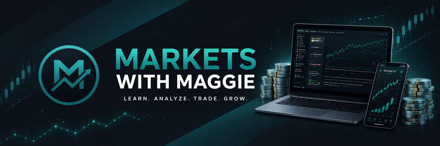markets with maggie's banner