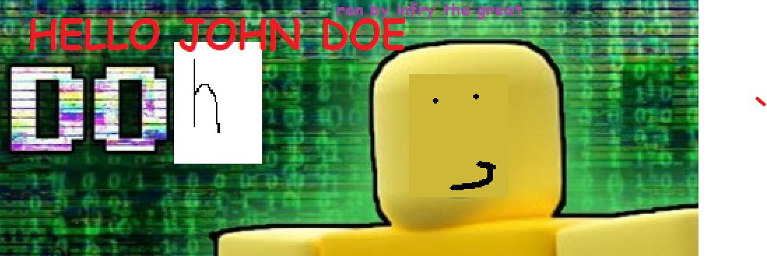 hello john doe's banner