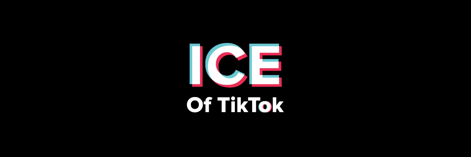 ICE of TikTok's banner