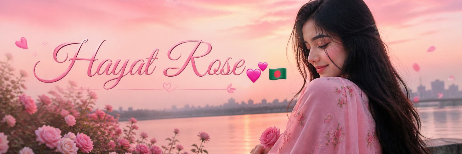 Hayat Rose💕🇧🇩's banner