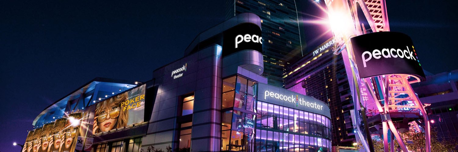 Peacock Theater's banner