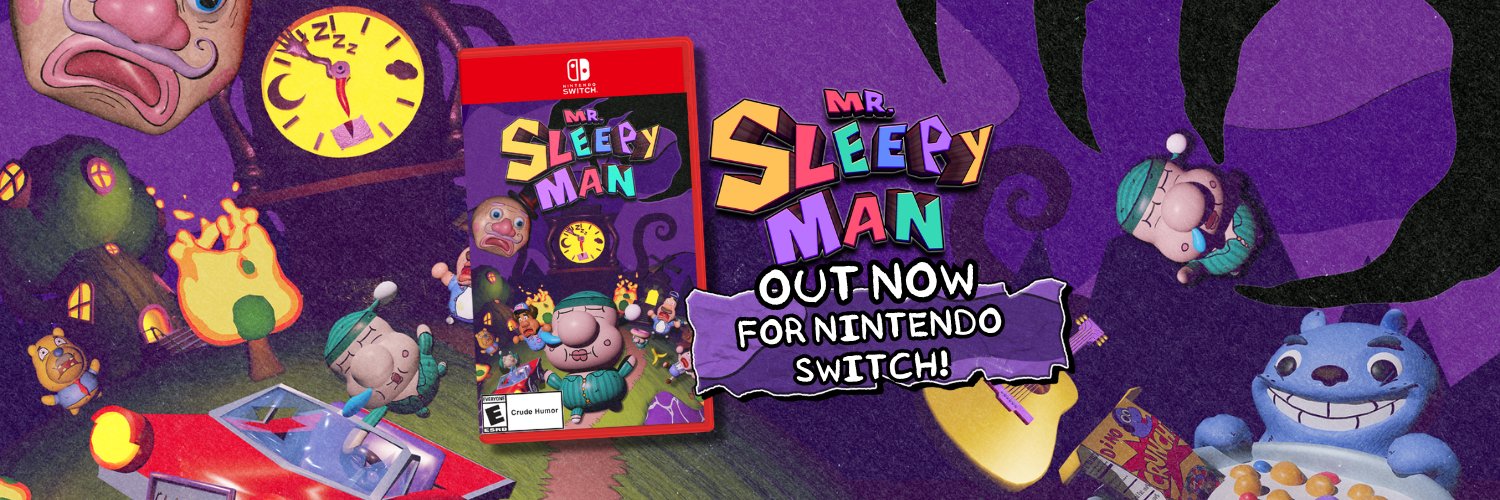 Mr. Sleepy Man ➡️ NINTENDO SWITCH OUT NOW's banner