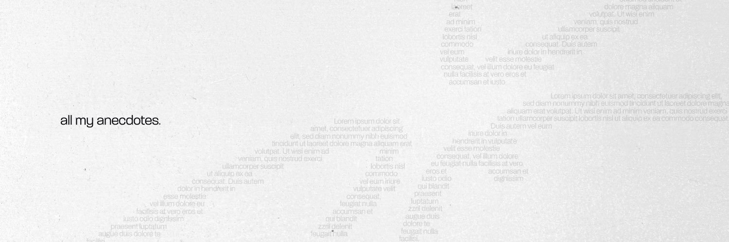 all my anecdotes's banner