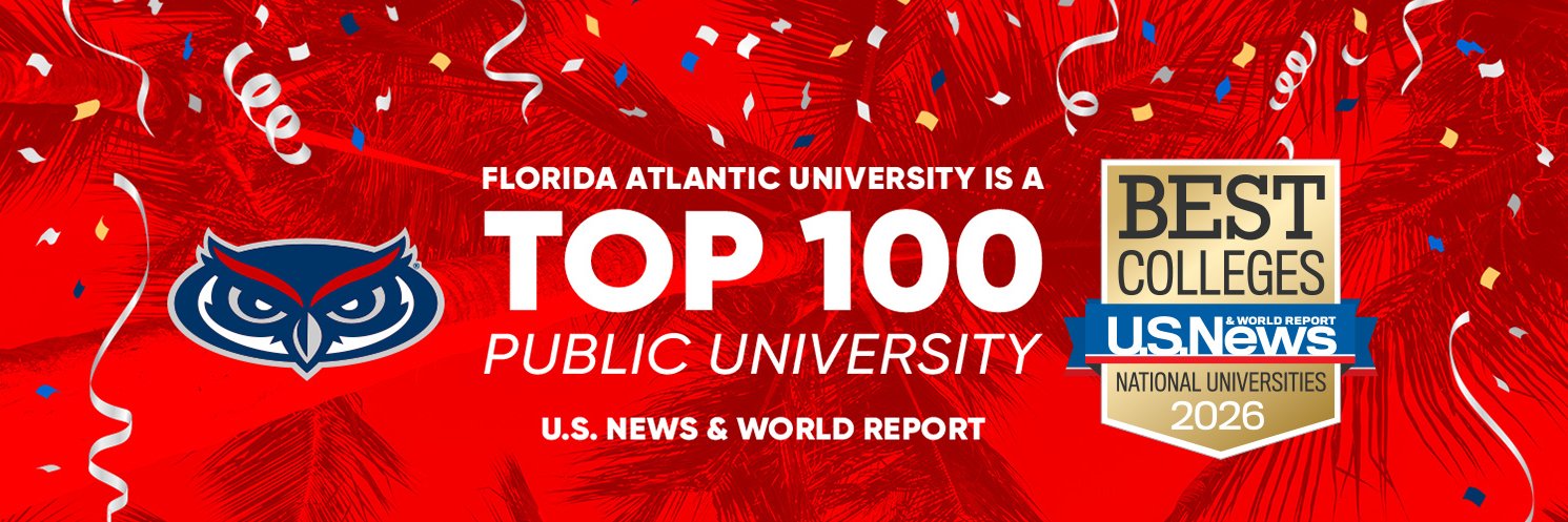 Florida Atlantic University's banner