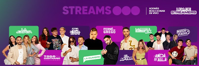 Streams Telefe's banner