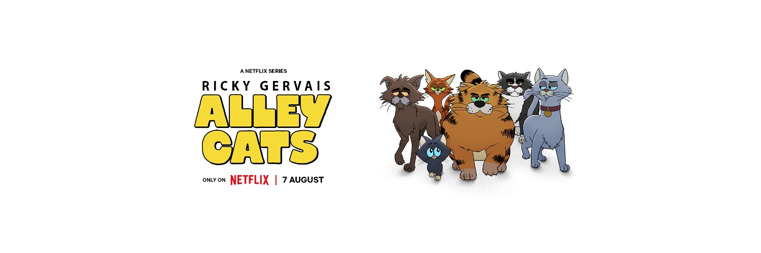 Ricky Gervais's banner