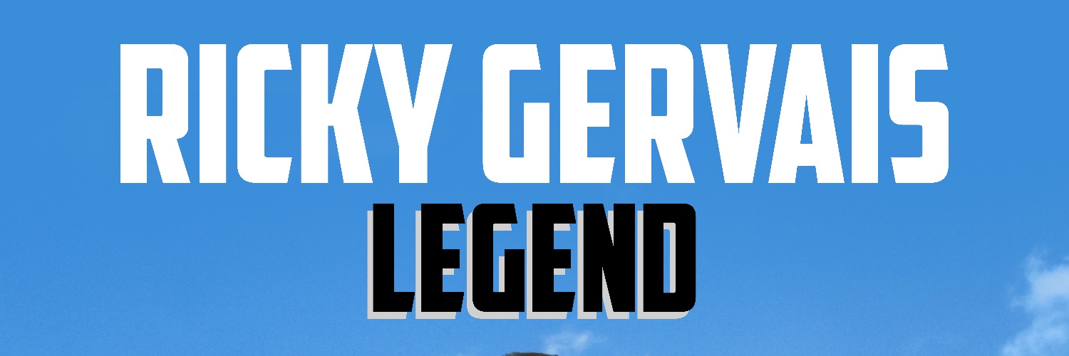 Ricky Gervais's banner