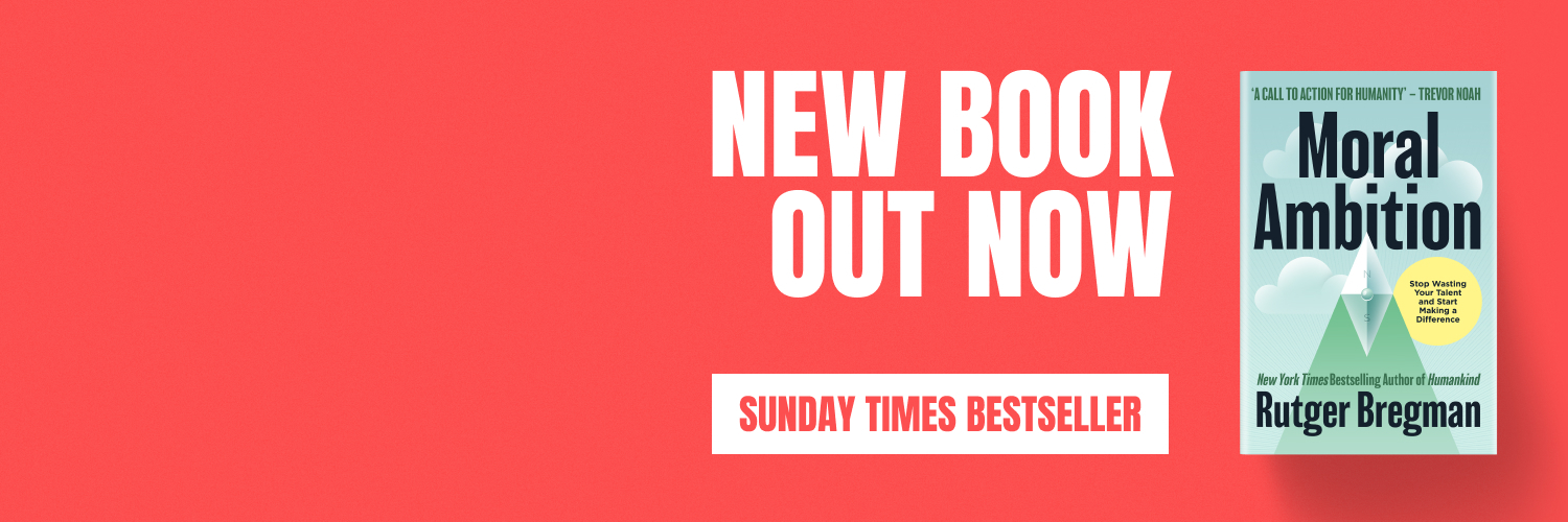 Rutger Bregman's banner