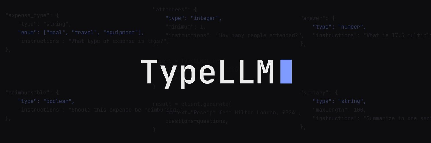 TypeLLM's banner