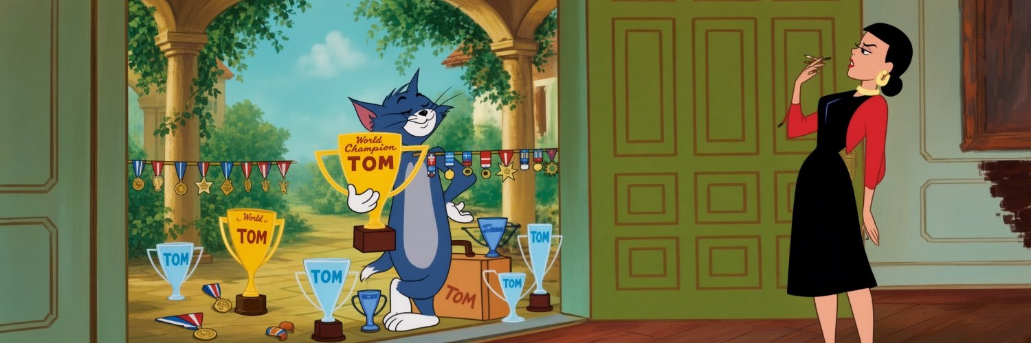 Tom and Jerry Cartoon's banner