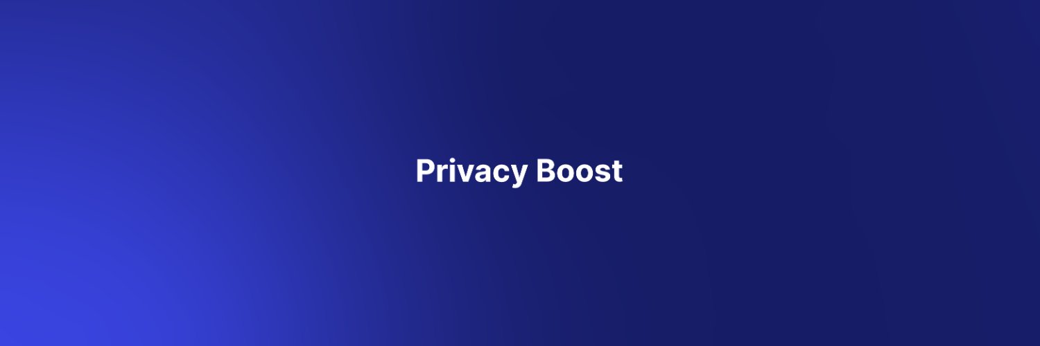 Privacy Boost's banner