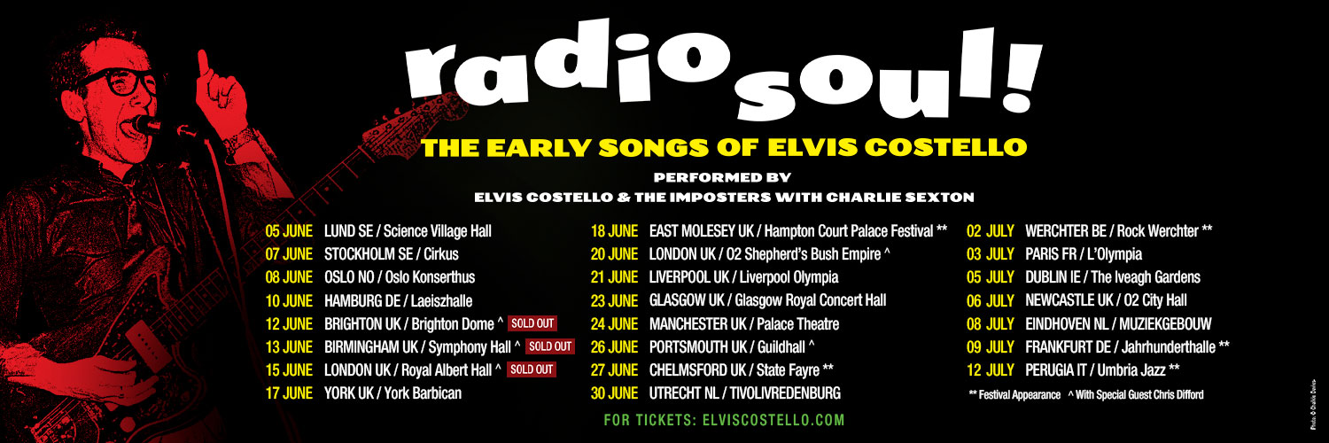 Elvis Costello's banner