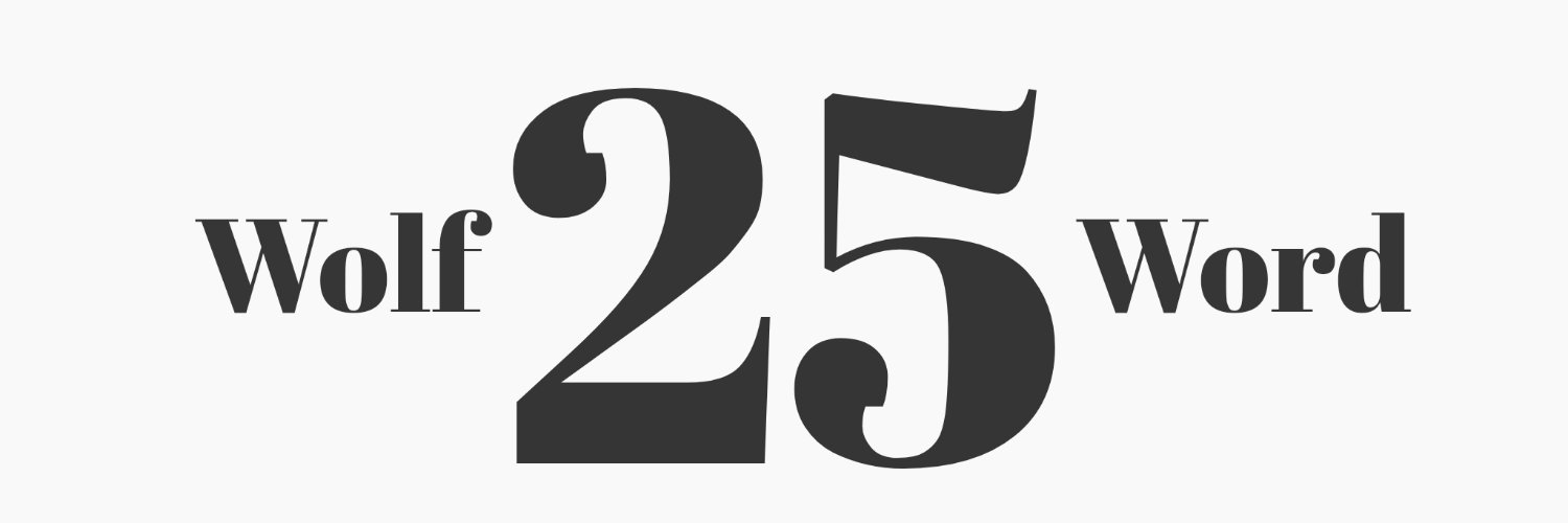 Wolf Word 25's banner