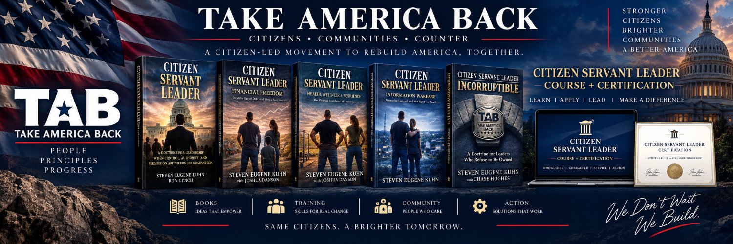 Take America Back (TAB)'s banner