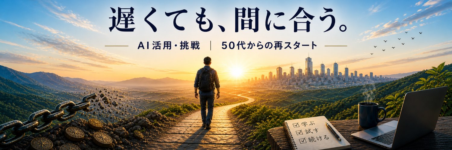 クロコダイラ@50代AI実践's banner