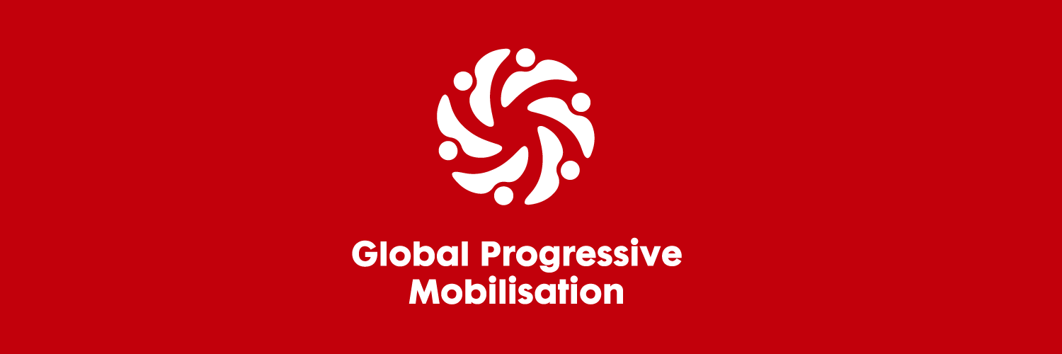 Global Progressive Mobilisation's banner