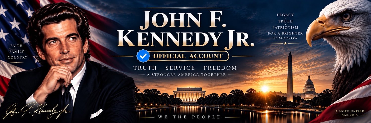 John F Kennedy Jr's banner