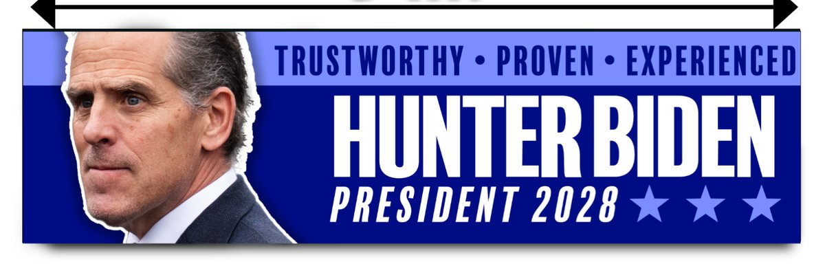Hunter Biden 2028's banner