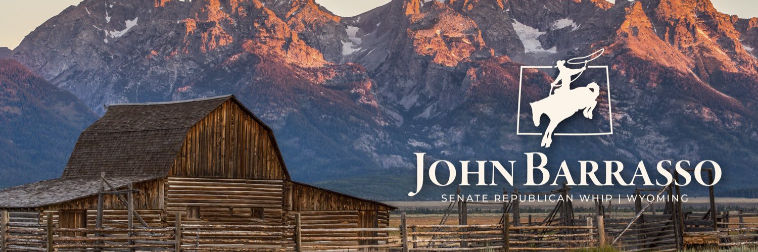 Sen. John Barrasso's banner
