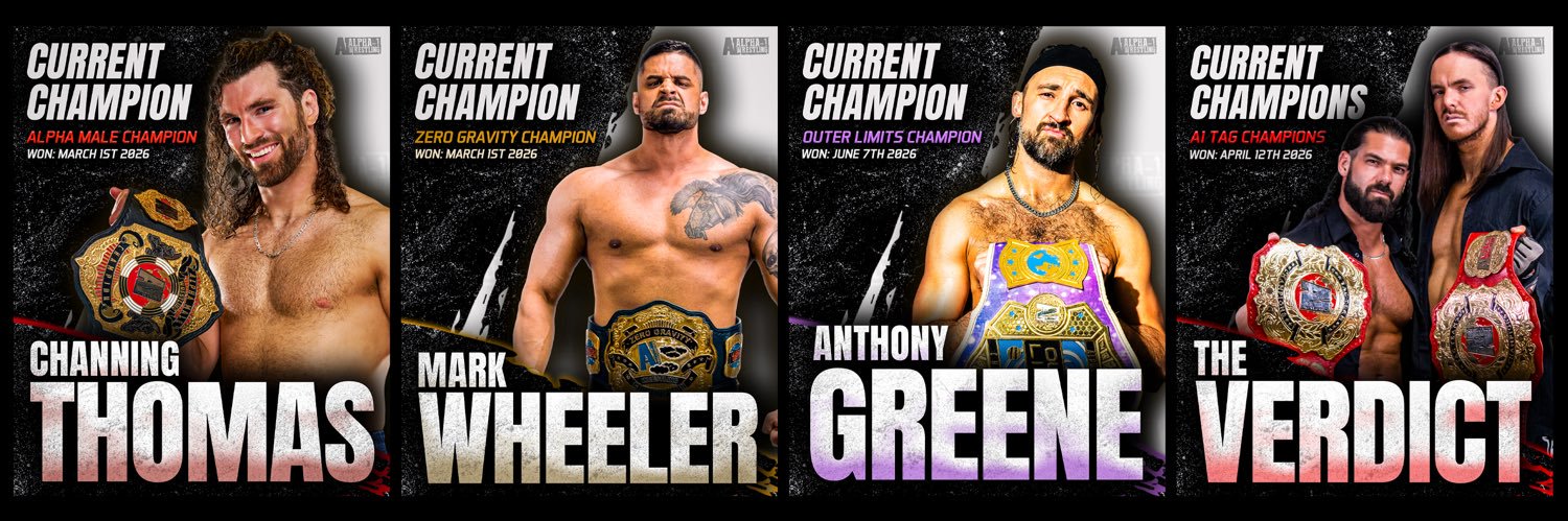 Alpha-1 Wrestling's banner
