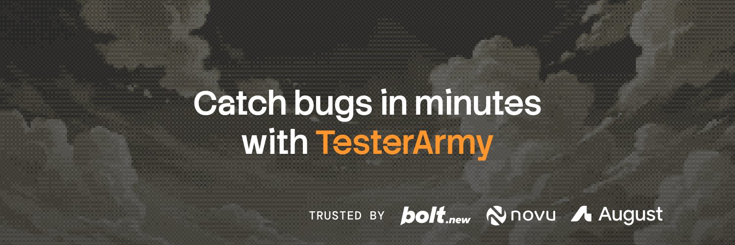 TesterArmy (YC P26)'s banner