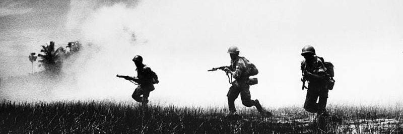 War footage's banner