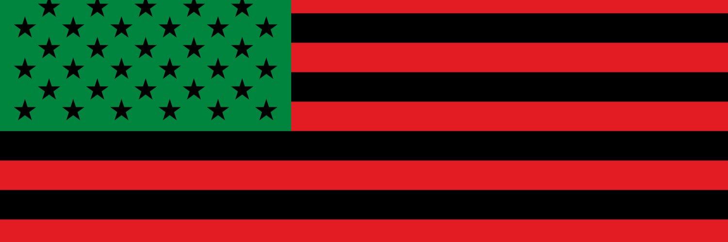 African American's banner
