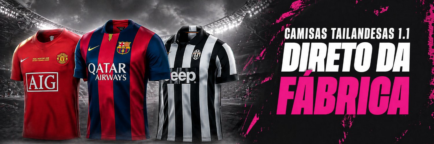 Camisas Tailandesa 1.1 Shopee's banner