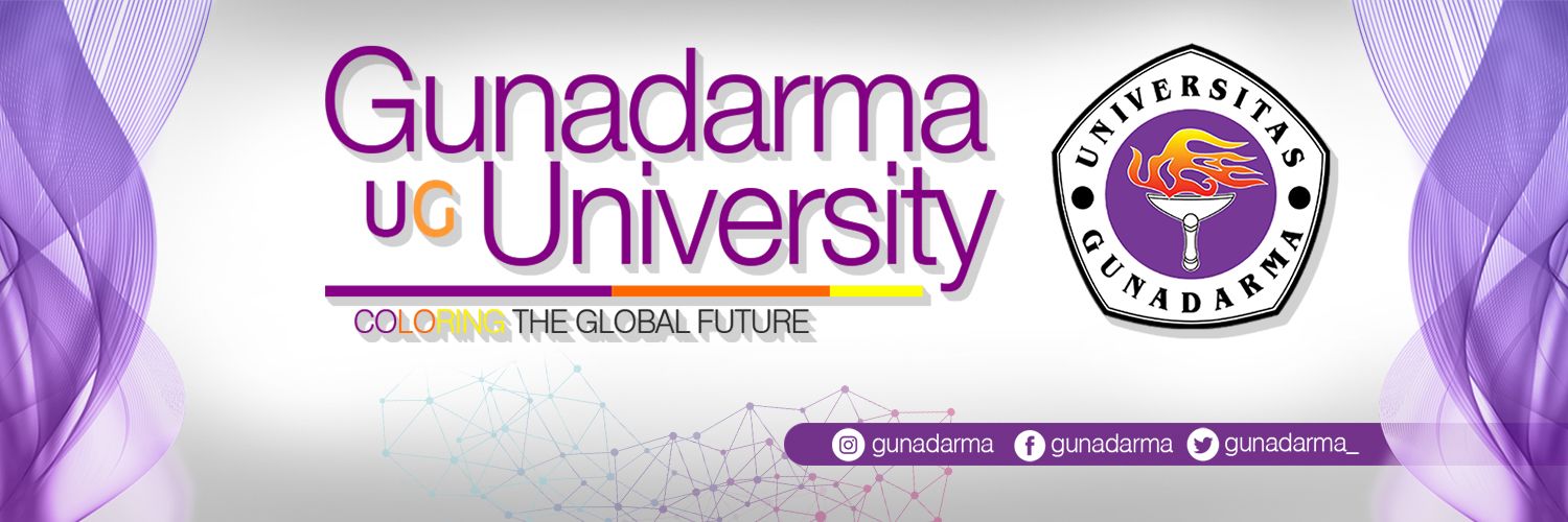 Gunadarma University's banner