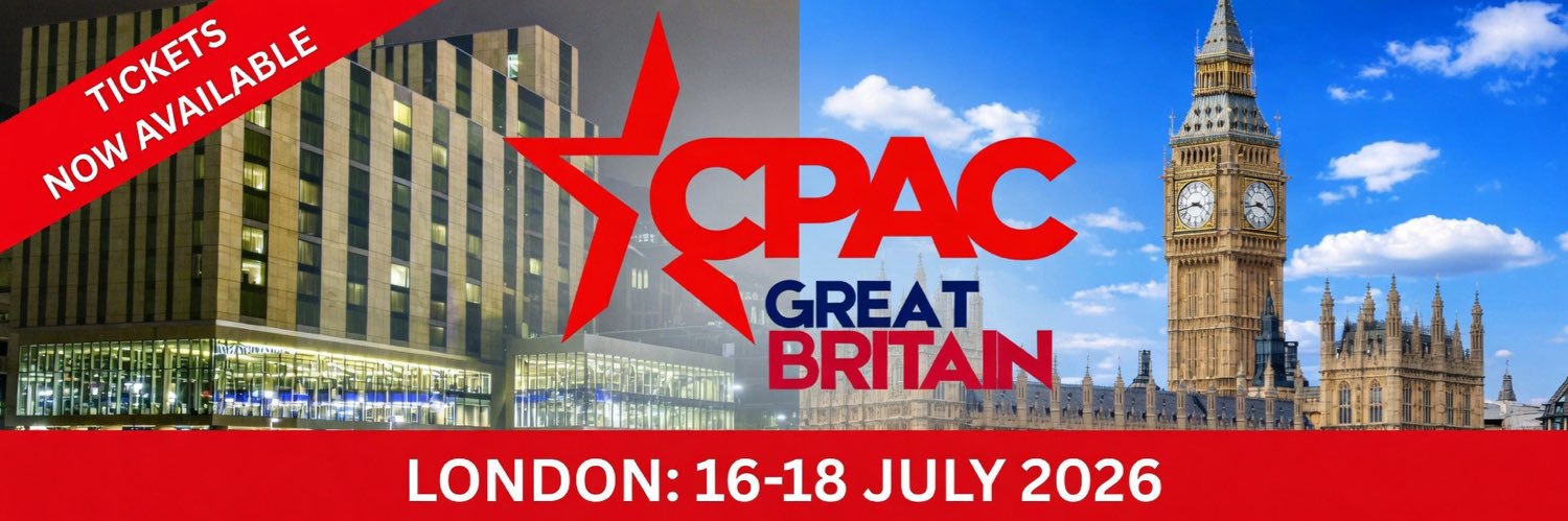 CPAC Great Britain's banner