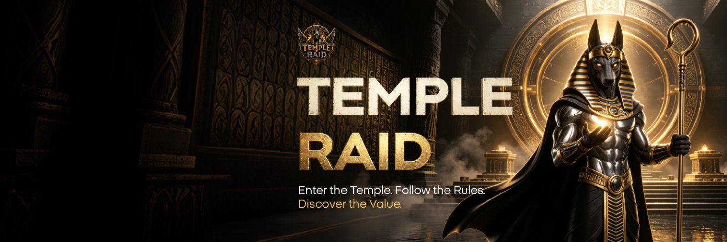 Temple raid's banner