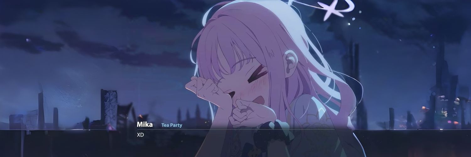 Crying Mika's banner