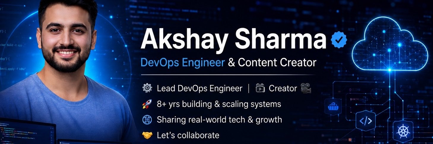 Akshay Sharma's banner