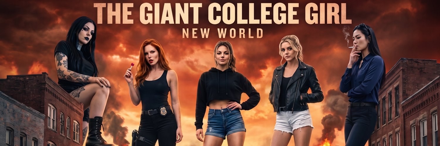 The Giant College Girl's banner