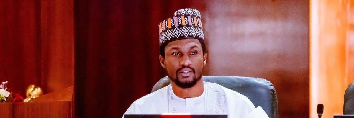 Yusuf Buhari's banner