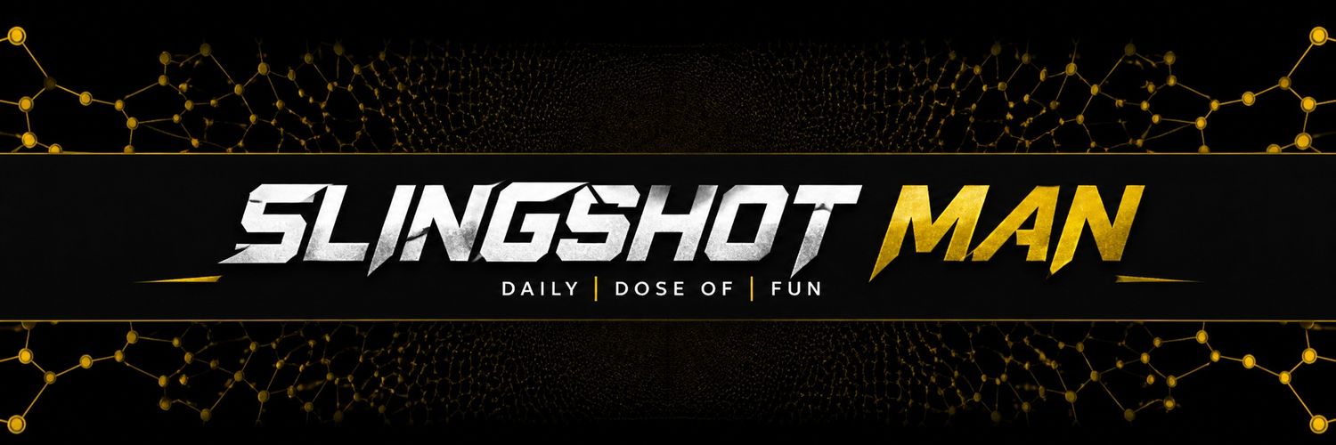 slingshot Man's banner