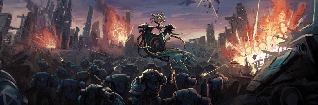 Omegon Alpharius's banner