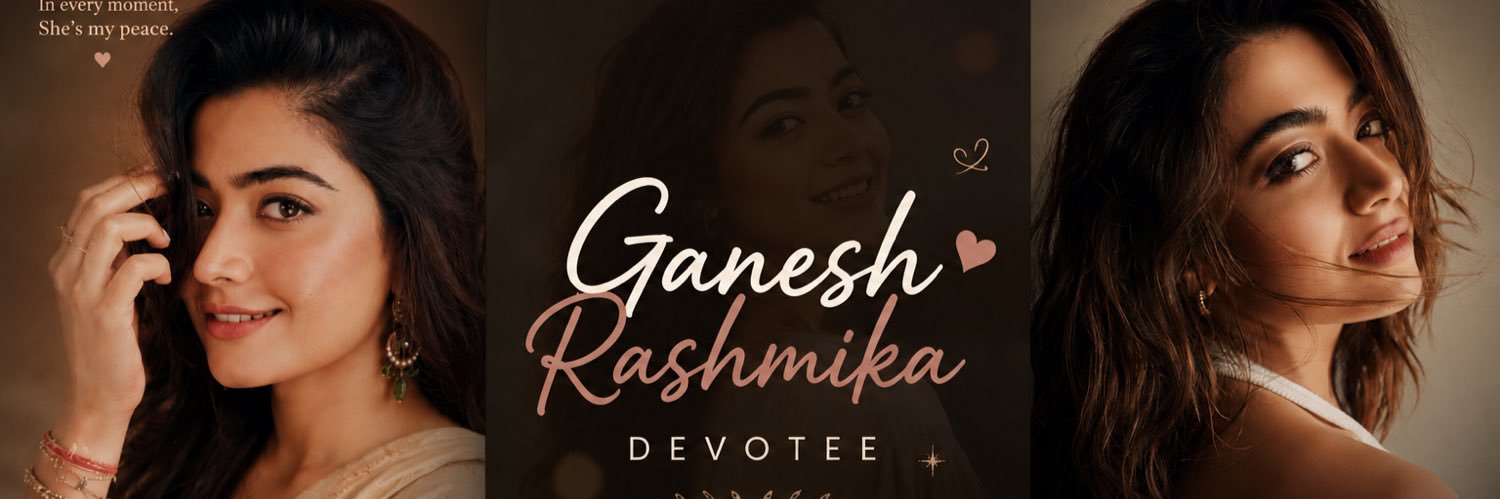 Ganesh Rashmika devotee's banner