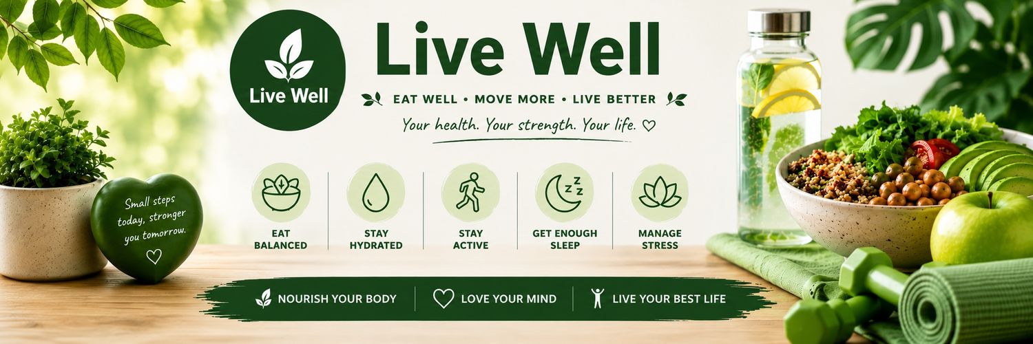 Live Well's banner