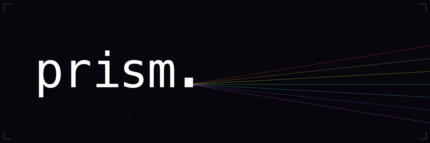 Prism's banner